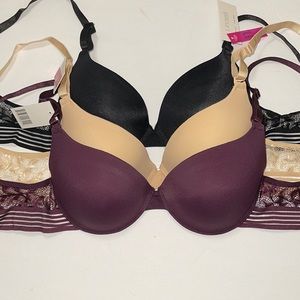 Bundle 3 Pieces Push Up Gently T-Shirt Bra.